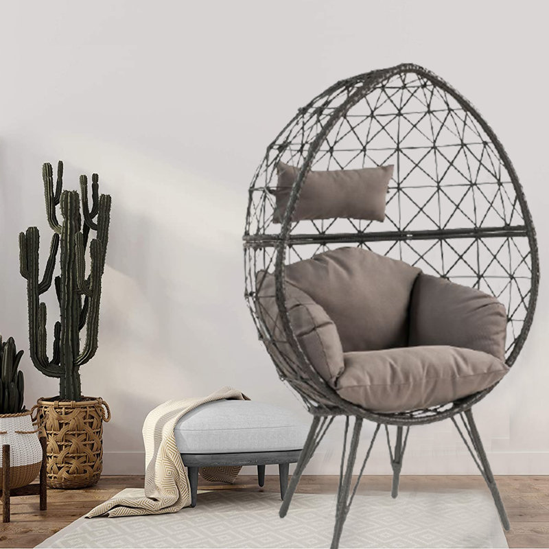 Kelly Clarkson Home Erica Teardrop Patio Chair with Cushions Wayfair